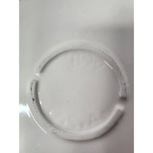 𝅺VINTAGE California Pottery Blue Duck Design Pie Plate Baking Dish Ovenware 10" - Picture 6 of 8